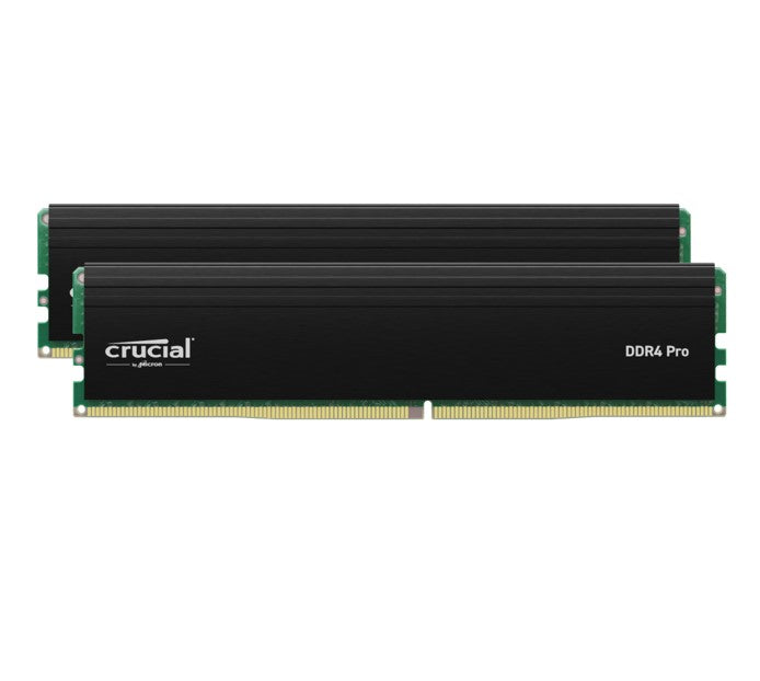 Crucial Pro 32GB (2x16GB) DDR4 UDIMM 3200MHz CL22 Black Heat Spreader Support Intel XMP AMD Ryzen Desktop PC Gaming Memory Crucial Pro 32GB (2x16GB) DDR4 UDIMM 3200MHz CL22 Black Heat Spreader Support Intel XMP AMD Ryzen Desktop PC Gaming Memory